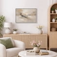 thumbnail image 5 of Framed Canvas Print Neutral Abstract Wall Art Minimalist Modern Decorative for Living Room Bedroom - 24"x36" WHITE, 5 of 8