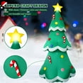 thumbnail image 3 of Colgador inflable para árboles de Navidad de 7 pies con luces LED y adornos, 3 of 8