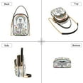 thumbnail image 3 of ALAZA Chain Crossbody Bags for Women Skull Floral Rainbow Shoulder Handbag Phone Purse, 3 of 5