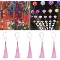 thumbnail image 5 of Mini Silky Handmade Soft Flossy Bookmark Tassels with Cord Loop for Keychain Earring Jewelry Making, Souvenir, Graduation, Clothing Sewing, Gift Tag DIY Craft Projects, 20PCS (Light Gold), 5 of 10