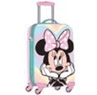 Minnie 20 Hard-Sided Carry-On Luggage with 4 Spinner Wheels, Lightweight Rolling Suitcase with Telescopic Handle, Durable Travel Trolley Bag with Minnie Mouse Design for Kids Adults