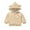 Khaki, variant on Godderr Newborn Toddler Winter Coat with Ears Hooded for Baby Boys Girls Cotton Jacket Outerwear Warm Button Cartoon Jacket for 6M-4Y