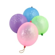 Fun Express 16" Easter Icons Punch Ball Pink, Green, Blue & Purple Latex Balloons - 12 Pieces
