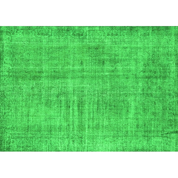Ahgly Company Indoor Rectangle Persian Green Traditional Area Rugs, 2' x 3'