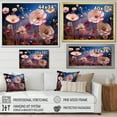 thumbnail image 4 of Designart "Meadow of Poppies Pink and Blue" Floral Framed Wall Art Decor - Traditional Pink Poppies Bedroom Framed Canvas Wall Art, 4 of 6