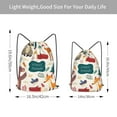 thumbnail image 4 of XMXT Unisex Drawstring Backpack for Women Men, Forest Cute Animals Waterproof Gym Bag String Bags for Shopping Sport Travel, m, 4 of 8