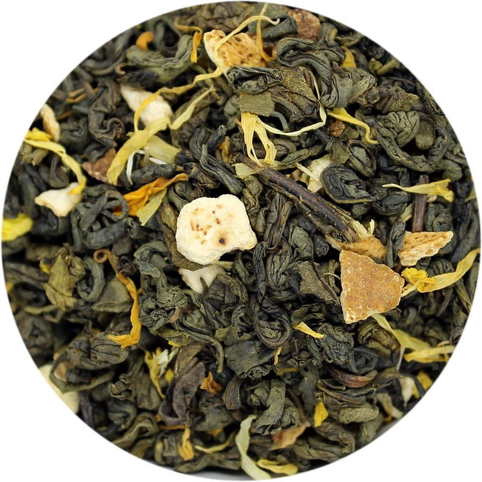 Special Tea Lemon Green Loose Leaf Green Tea, Pyramid 15 Sachets