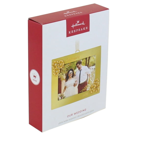 Hallmark Ornament 2025 Our Wedding 2025 Photo Frame Metal Ornament