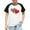 #0183-Black, variant on hengsof Children and Girls Clothing Love Printed Short Sleeve Round Neck Tops Color Block Tops