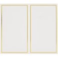 thumbnail image 1 of 50 Pack Small Paper Place Cards for Table Setting with Gold Foil Border for Restaurants, Banquets, Dinner Parties (White,） ShuxiuWang 1327537015611, 1 of 5