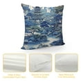 thumbnail image 4 of COMIO  Chinese Style Blue And White Porcelain Decorative Pillow Covers Chinese Style Blue And White Porcelain Throw Pillow Case Cushion Cover for Couch, Indoor Outdoor Decorations Home Decor, 4 of 5