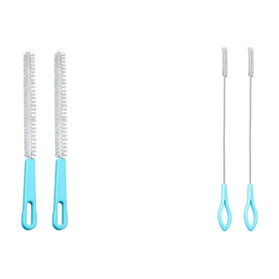 Cleaning Brush Set - Multi-Purpose Gap Cleaning Brushes - Long Pipe Cleaner for Teapot Spouts & Funnels - 4 Pack - Assorted
