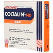 COLTALIN NON-DROWSY TABLETS (36 tablets)