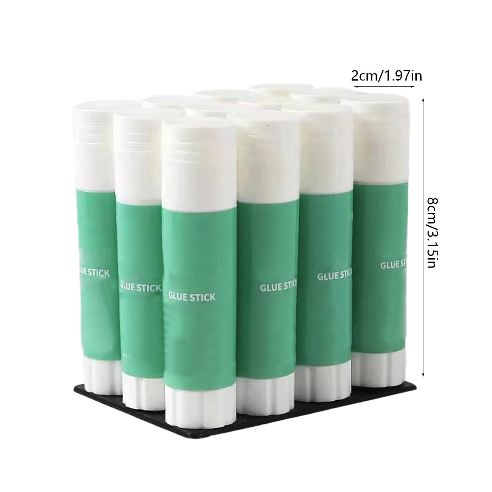 YiJuHui 60pcs White Glue Stick Bulk Washable for End of Year Crafts Home Employees Scrapbooking Crafting Stationery Supplies 9g
