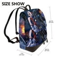 thumbnail image 2 of Goofa The Nightmare Before Christmas Pattern Leather Backpack Purse for Women Fashion Multipurpose Design Handbag Ladies Shoulder Bags Travel Backpack, 2 of 4