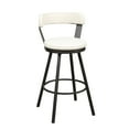 thumbnail image 3 of OakvillePark Belmar Swivel Pub Height Barstool (Set of 2), White, 3 of 6