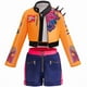 thumbnail image 1 of KAWELL Disfraz de demonio para niñas Cazadoras Traje de cosplay, chaqueta, top y pantalones cortos, disfraces de Halloween para niños Cantante Cosplay, 1 of 6