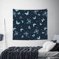 thumbnail image 3 of Bingfone Polyester Fabric Tapestry Beautiful Butterflies Wall Hanging Tapestry,Daily Decorative Tapestry for Bedroom Living Room Dorm 60L x 51W Inches, 3 of 7