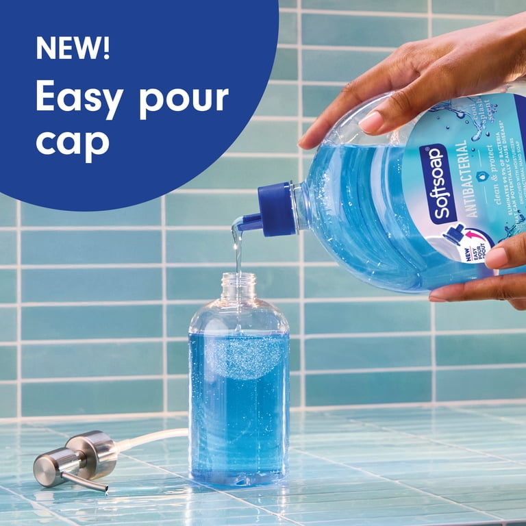 3 pack) Softsoap Antibacterial Clean and Protect Liquid Hand Soap