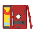 thumbnail image 2 of Dteck Case For Apple iPad 8th Generation 10.2-inch 2020,iPad 7th Gen 10.2" 2019 Shockproof 3 in 1 Design Rugged Hybrid Armor Rubber Hard Case Kickstand Protective Cover,Red+Black, 2 of 6