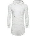 thumbnail image 2 of TIMIFIS Survêtement Blanc pour Hommes 2 Pcs à Capuche, Ensemble de Sport Décontracté pour Course Jogging Automne, 2 of 4