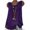 Purple, variant on Loopsun Womens Tank Top, Womens Cotton Linen Sleeveless Baggy T-shirt Blouse Tank Tops Plus Size Black