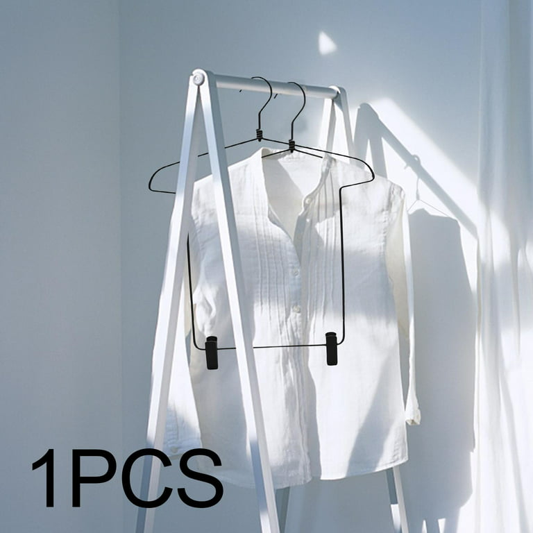 Wooden coat hanger For clothes Black 3D model