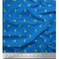 thumbnail image 1 of Soimoi Modal Satin Fabric Heart & Pizza Slice Food Fabric Prints by Yard 42 Inch Wide, 1 of 3