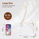 thumbnail image 4 of Bolsa transparente Aveniee Stadium Approved Crossbody, color blanco, 4 of 6