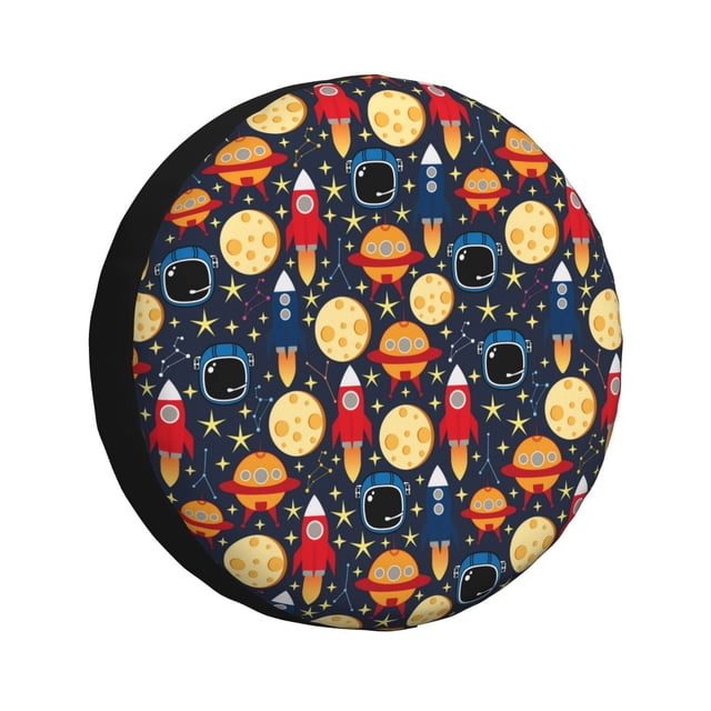 Balery Colorful Astronomy Cubiertas para Neumáticos - Protector Resistente para Neumáticos de Camioneta, SUV, Remolque, Camper y RV-15 inch