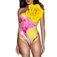 thumbnail image 1 of MKLEKYY Trajes De Baño Mujer Completo Women 1 Piece Swimwear+1 Piece Cover Up Two Piece Vintage Print Swimsuit Monokini Bikini 2 Piece Swimsuits Two Piece Tankini Set 100, 1 of 6