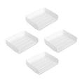 thumbnail image 3 of DYNWAVECA 4Pcs Desktop Paper Letter Tray Paper Organizer Organization and Storage Multipurpose Paper Sorter Rack Desk Tray for Office Horizontal White, 3 of 10
