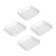 thumbnail image 2 of Bandeja de papel de carta de 4 piezas, organizador y organizador de almacenamiento, estante clasificador de papel para oficina Blanco Horizontal, 2 of 9