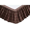 thumbnail image 2 of VHC Brands Abilene Star Twin Bed Skirt 39x76x16 Country Bedding Accessory, Burgundy, 2 of 2