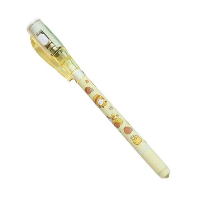 Uv Light Invisible Ink Pen Secret Message Writer, Dual-Head Ballpoint Marker for Kids Birthday Party Halloween, Reversible Disappearing Ink 0.03Oz, 1X Pen