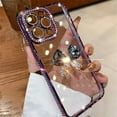 thumbnail image 2 of for iPhone Case,Luxury ElectroPlated Crystal Diamend Rhinestone Glitter Sparkle Sparkly 3D Butterfly Camera Lens Protection Soft Shockproof Phone Case (Purple,iPhone 12 Pro Max), 2 of 6