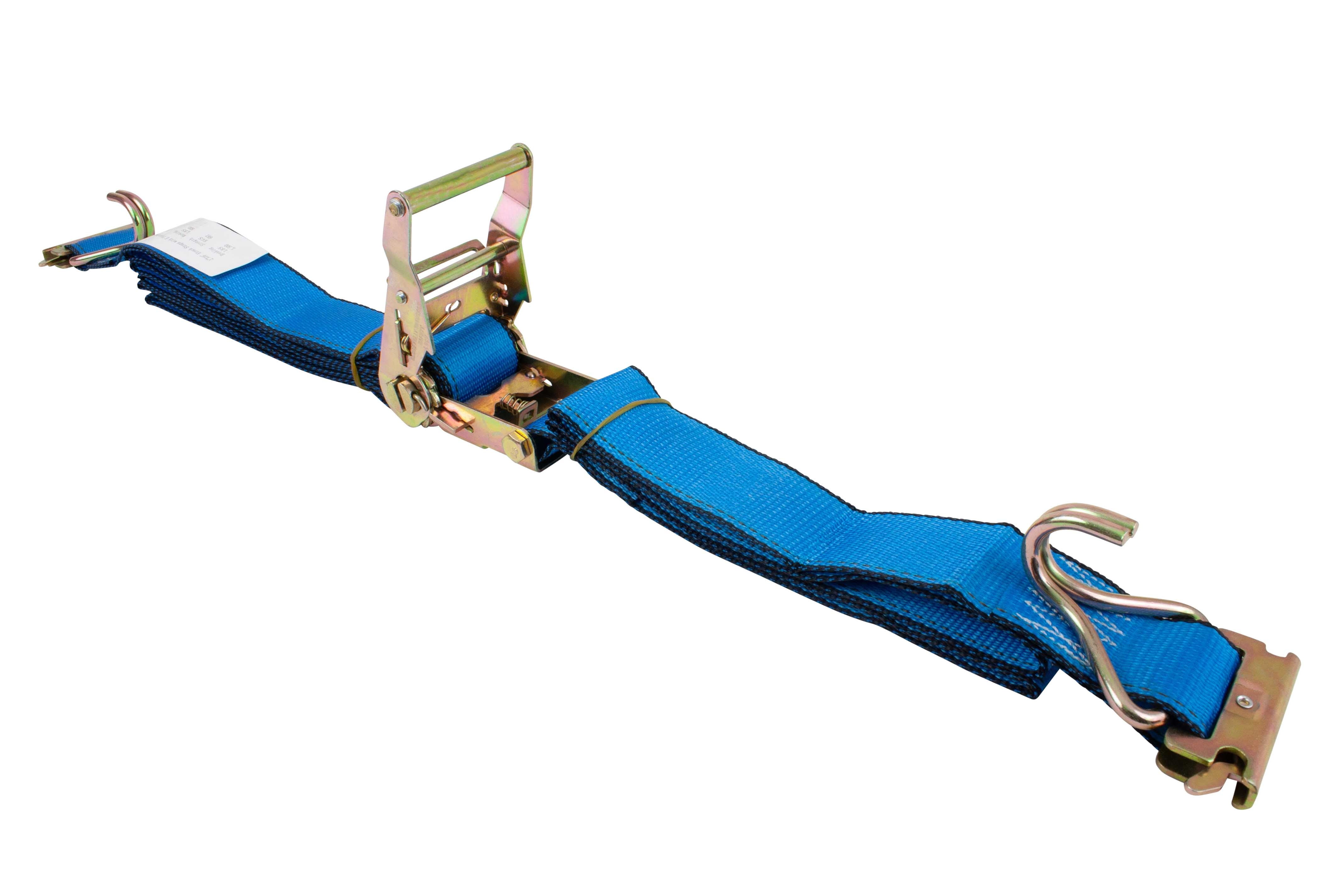 Mytee Products E Track Ratchet Straps 2" x 16' with Spring E Fittings