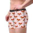 thumbnail image 2 of Disketp cute fox pink Men's Boxer Briefs,Soft and Breathable Cotton Underwear with ComfortFlex Waistband-Medium, 2 of 5