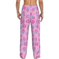thumbnail image 3 of Picia Donuts Mens Soft Woven Cotton Elastic Waistband Sleep Pajama Pant Lounge Sleep Pant With Pockets And Drawstring-Small, 3 of 9