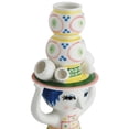 thumbnail image 5 of Bjorn Wiinblad Lady with Hat Candle Holder Pink Hand Painter Porcelain 6.3"h, 5 of 8
