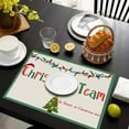 thumbnail image 4 of Dmlowu Christmas Place Mats - Heat Proof Christmas Placemats for Dining Table, Non-Slip Table Mats for Party Holiday Decor, 12x18" Christmas Decorations Winter Placemats, 4 of 6