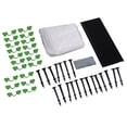 thumbnail image 1 of Greenhouse Grow Tunnel, Black Rubber Coating Greenhouse Hoops Rust   for DIY, 1 of 8