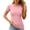 B Watermelon Red, variant on Paiwinds Women's Short Sleeve Round Neck Sports T-Shirt Slim Fit Breathable Yoga Top Soft Nylon Spandex