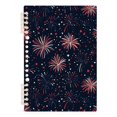 thumbnail image 7 of FORMRS 1-Subject Spiral Notebook 8" x 5" College Ruled 60 Refillable Sheet A5 Hard Cover, Red and White Fireworks Pattern, 7 of 7