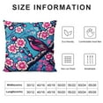 thumbnail image 5 of Leisuo Watercolor Painting Throw Pillow Covers Birds On The Tree With Spring Pink Flowers Pillow Covers Home Decorative Square Pillowcase,Couch,Bed White, 5 of 5