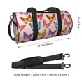 thumbnail image 4 of XMXT Unisex Large Sports Tote Gym Bag for Women, Vintage Pink Colorful Butterfly Weekenders Bags Travel Bag, 4 of 8