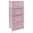 thumbnail image 1 of Commode Table de Nuit à 4 Tiroirs - Rose, 1 of 8