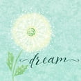thumbnail image 2 of Lovely Blue-Green and Cream Dream, Hope and Wish Dandelion Prints by Noonday Design; Floral Decor; Three 12x12in Black Framed Prints, 2 of 6