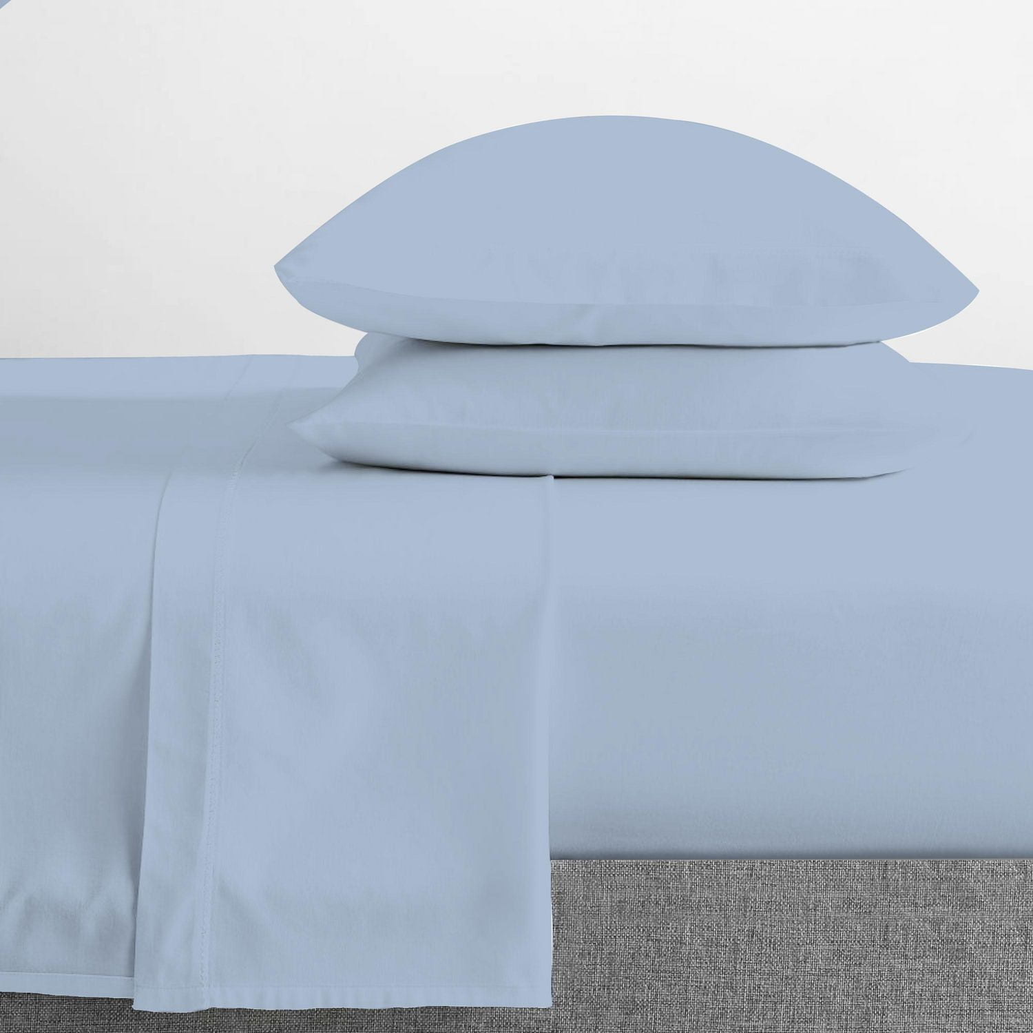 Johnson Home 500 Thread Count Cotton Sheet Set Sky Blue (Queen)