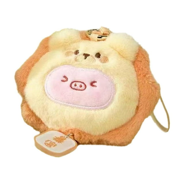 colgante de muñeco de peluche,Lindo colgante de muñeco de peluche con forma de cerdo en forma de corazón,Accesorios de escritorio creativos al azar para decorar muñecas,Juguete
